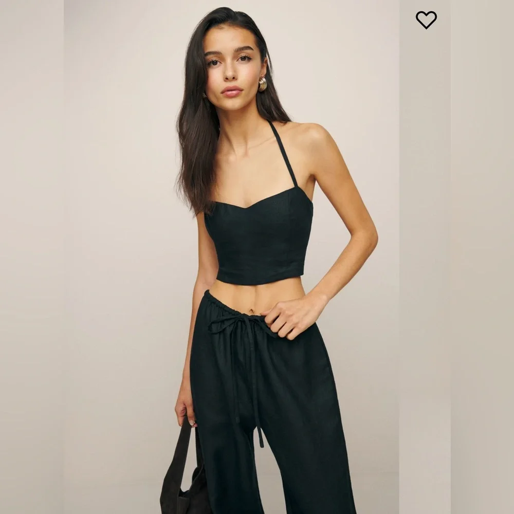 Reformation Jaida Linen Two Piece Set New